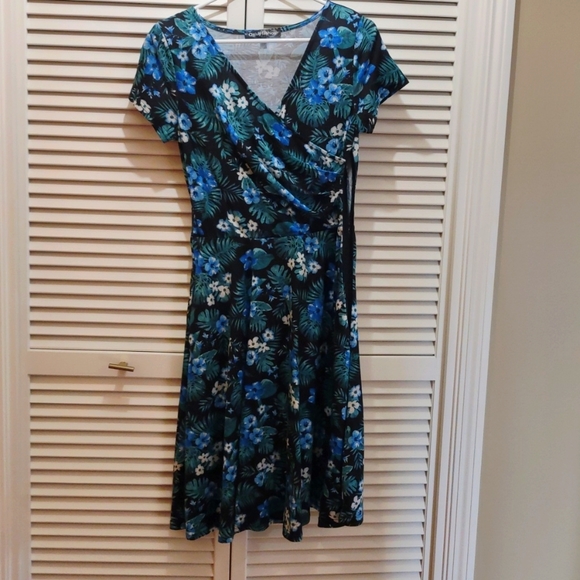 Women's size S suplice, faux rap fit n flare dress - Picture 1 of 3